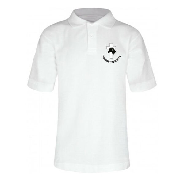 Horsington School Polo Shirt - White Thumbnail