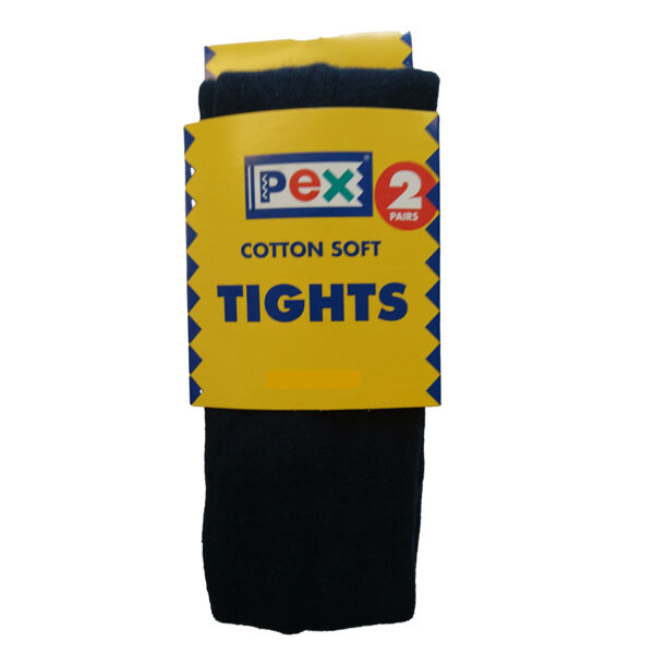 PEX Soft Black Cotton Tights TEENS  Thumbnail