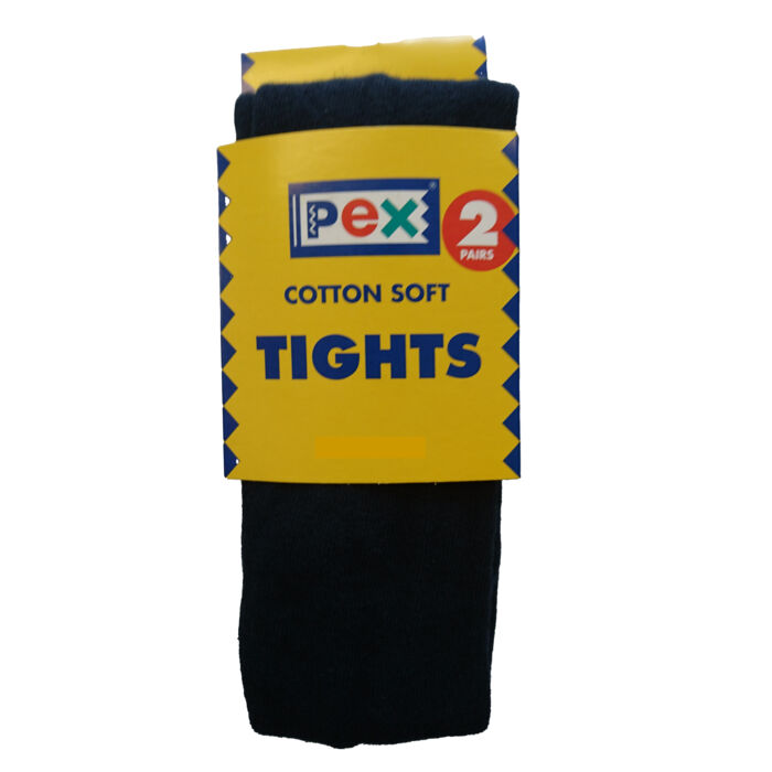 PEX Soft Black Cotton Tights TEENS  Thumbnail