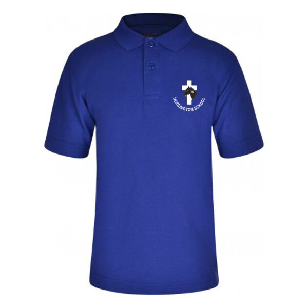 Horsington School Polo Shirt - Royal Thumbnail